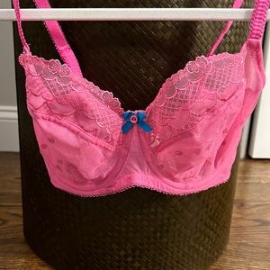 Hot pink bra from Cleo by Panache. Size 30FF